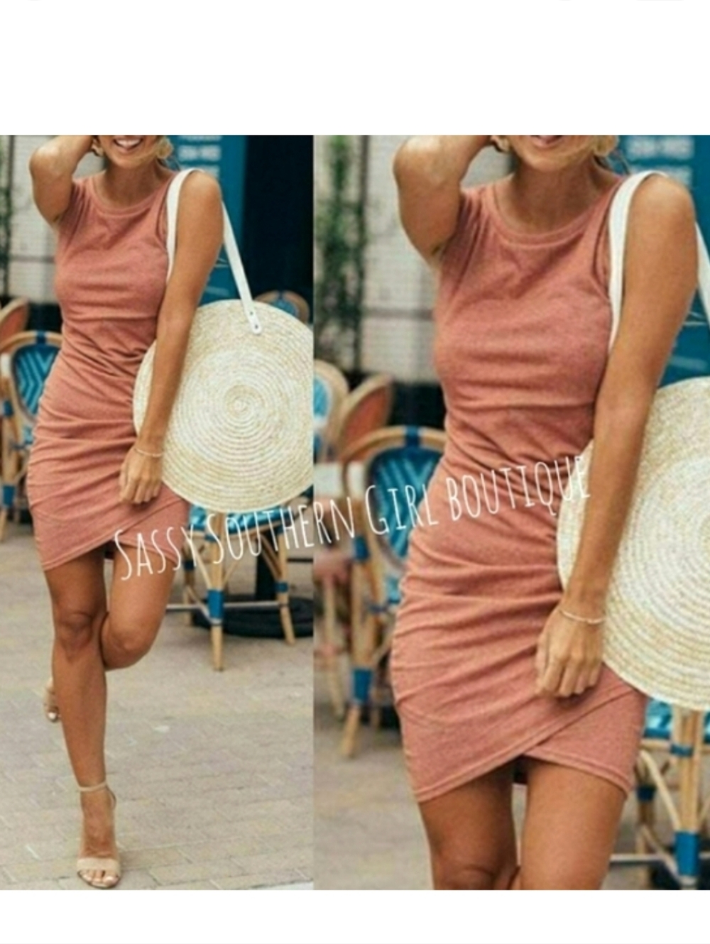 🆕⭐Coral bodycon dress⭐